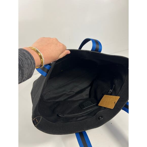 Coach Black Canvas 38 Ski X-Large Tote EUC $328 - Picture 8 of 10